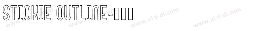 Stickie Outline字体转换